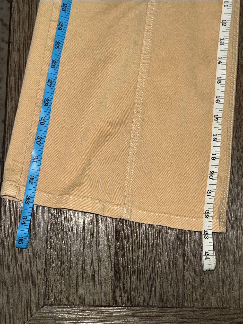 Maeve The Delaney Crop Clean Seamed High Rise Wide Leg Jeans Neutral - Picture 9 of 9